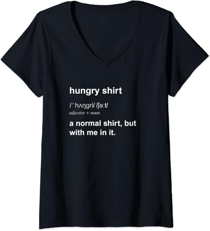 Womens Funny Hungry TShirt For Men Women Starving Food